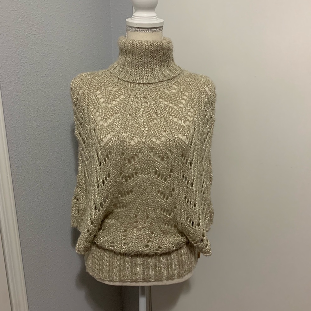 BCBGirls Taupe Metallic Sweater